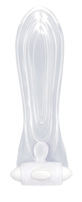 The 9's Vibrating Sextenders Contoured body-safe extender sleeve with built-in bullet for enhanced stimulation.