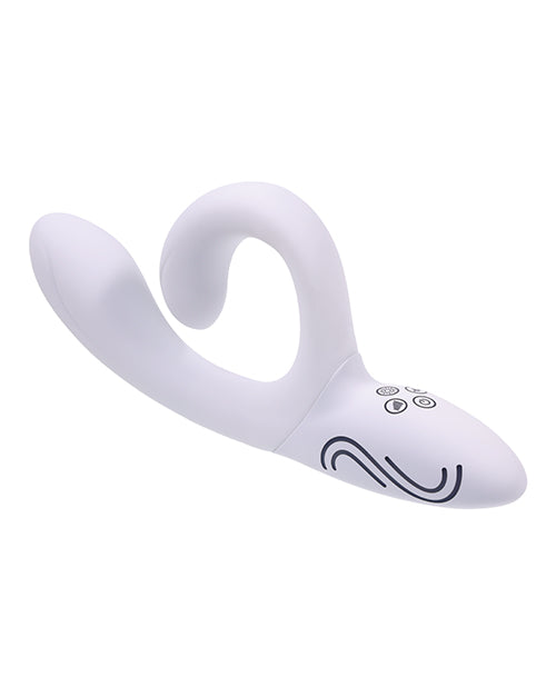 Illumination THE Rabbit Vibrator White with elegant design and dual stimulation features, perfect for personalized pleasure.