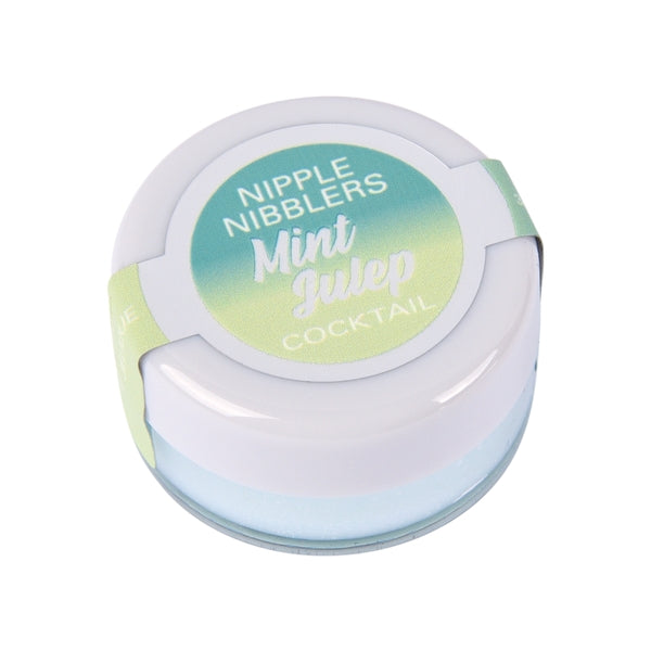 Jelique Nipple Nibblers Cocktail Tingle Balm 36ct Fishbowl Mint Julep flavor jar close-up
