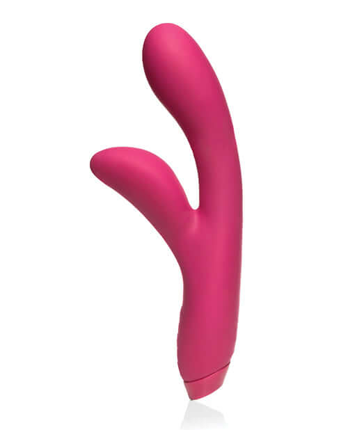 Je Joue Hera Rabbit Vibrator Fuchsia, a sleek dual stimulation silicone vibrator in vibrant pink.