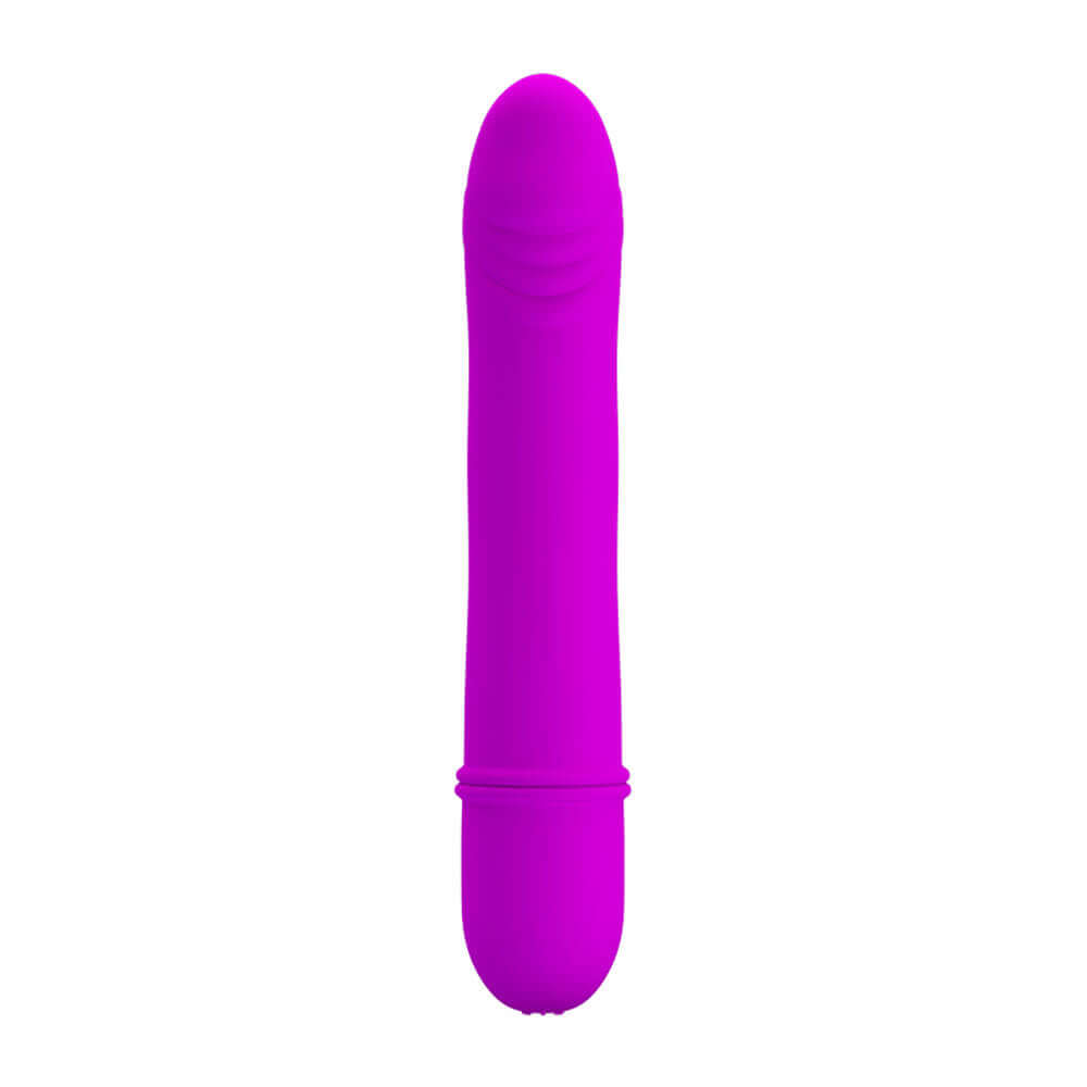 Pretty Love Beck Silicone G-Spot Vibrator Purple, sleek design for targeted G-spot and clitoral stimulation.