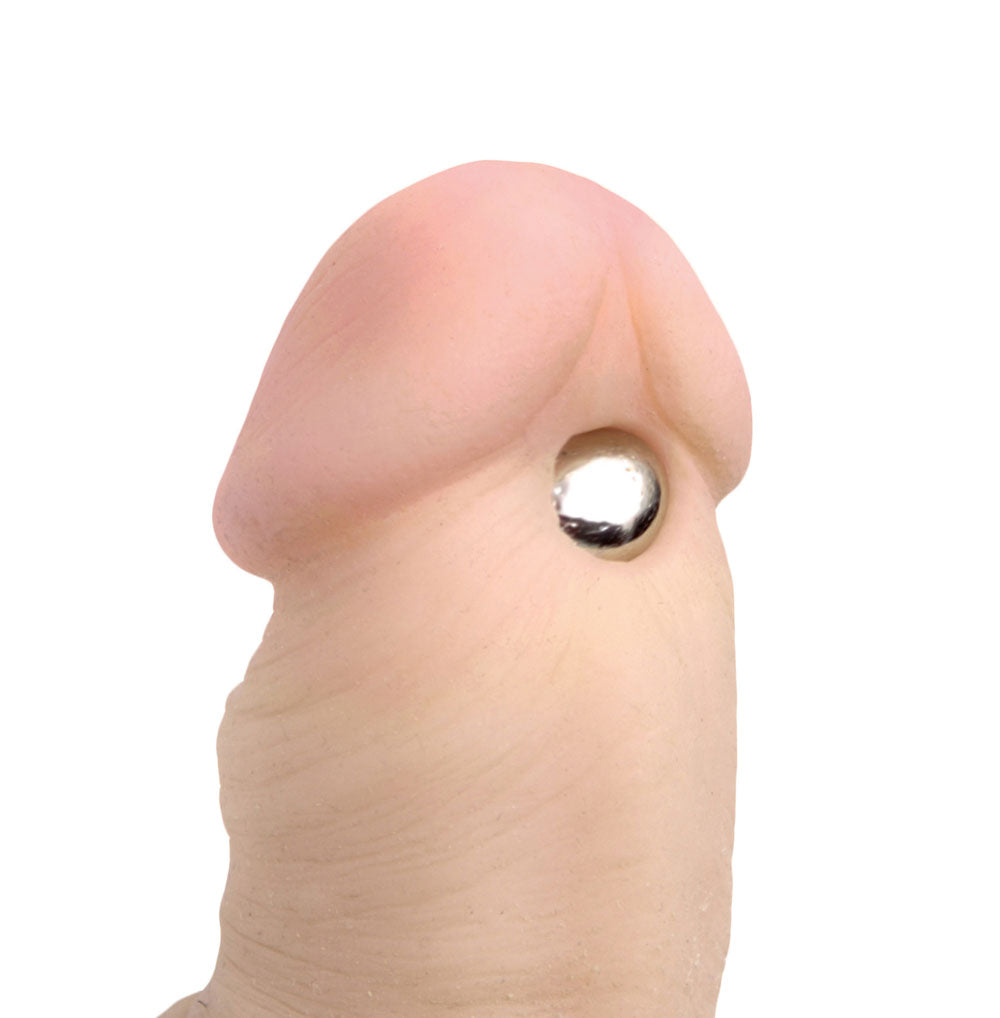 Magnus XL Ultra Powerful Magnetic Nipple Orbs on skin for intense pressure play