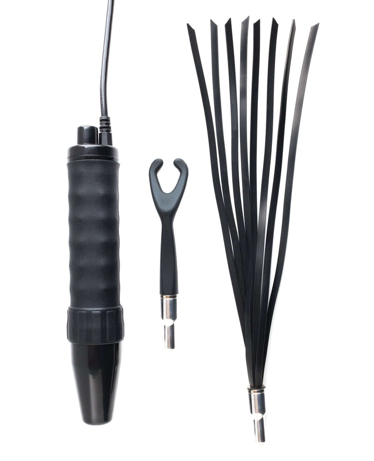 Kinklab Obsidian Intensity Neon Wand Kit including a wand handle and intense attachments for sensation play.