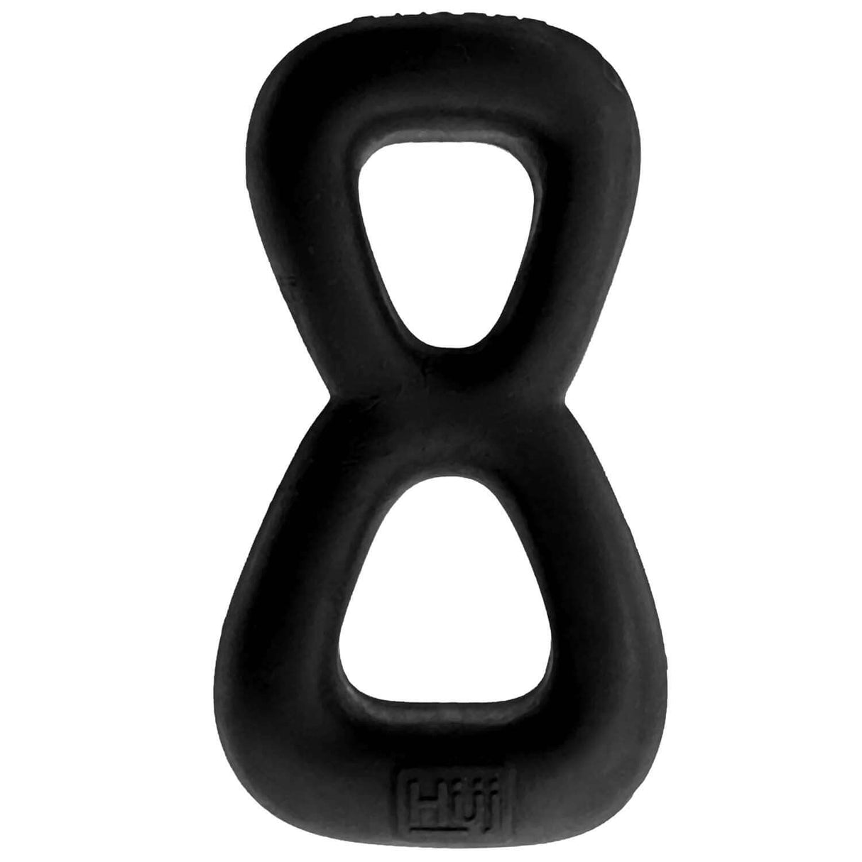 Oxballs Boomerang Double-Ring Cockring & Nut-Tugger Black, versatile cockring and ball ring design.