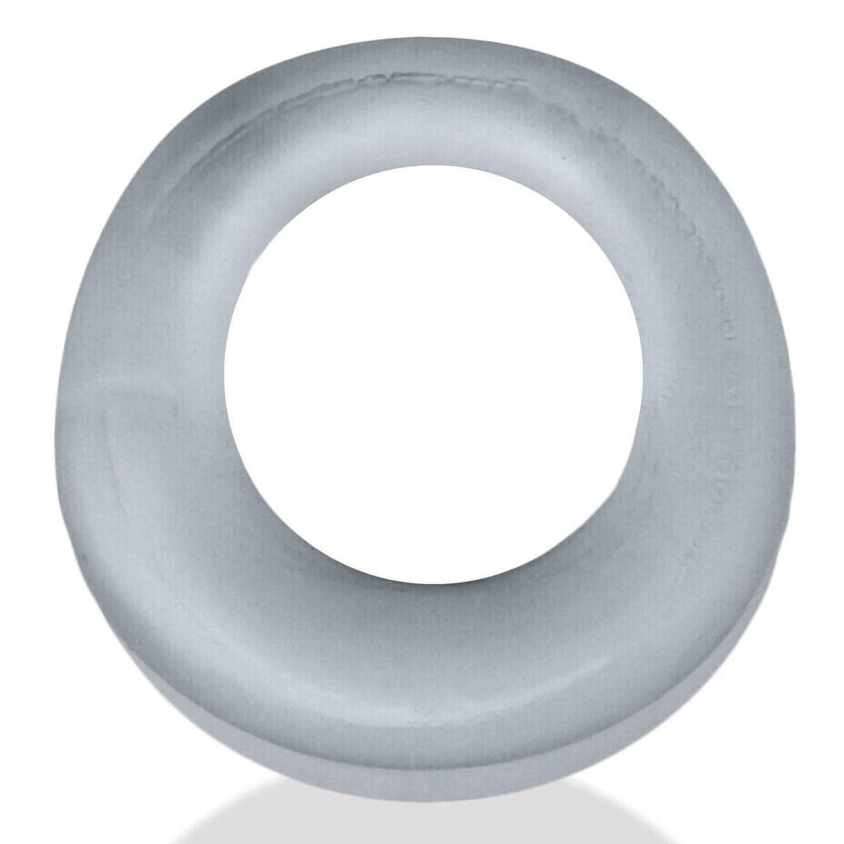 Oxballs Expander Slimmer Scoop Style Cockring Clear Steam displayed on a white background.
