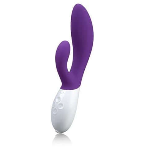LELO Ina 2 Rabbit Vibrator Purple with dual-action design for intense pleasure and precise G-spot stimulation.