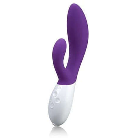 LELO Ina 2 Rabbit Vibrator Purple with dual-action design for intense pleasure and precise G-spot stimulation.