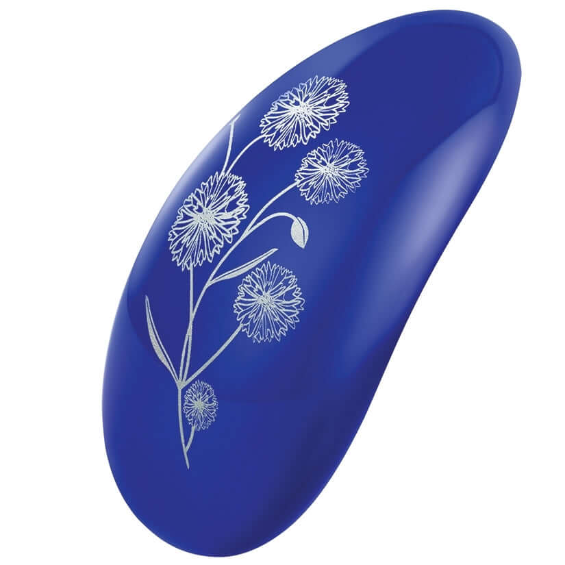 Lelo Nea 2 Personal Massager Midnight Blue showcasing elegant floral design and smooth curves.