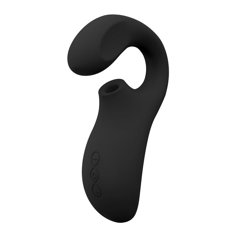 Lelo Enigma Cruise Dual Action Sonic Massager Black, featuring ergonomic design for dual stimulation and sonic waves.