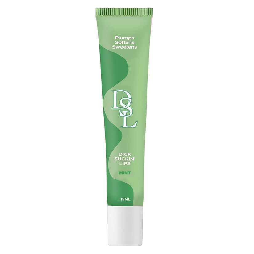 DSL Dick Sucking Lips Mint 15 ml lip plumping serum for fuller, seductive lips with a minty sensation.