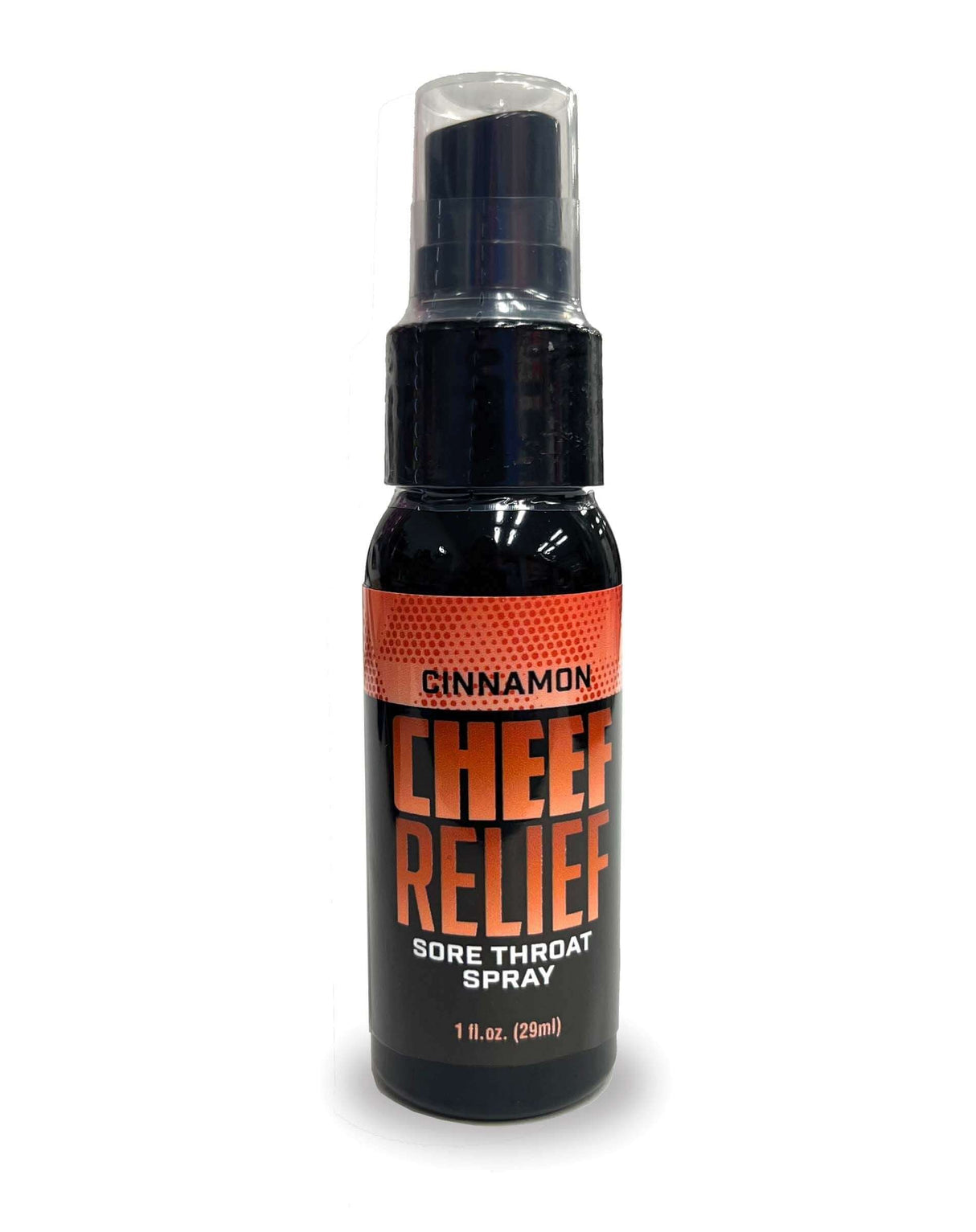 Cheef Relief Cinnamon Sore Throat Spray 1 Oz bottle for soothing throat irritation and cough relief
