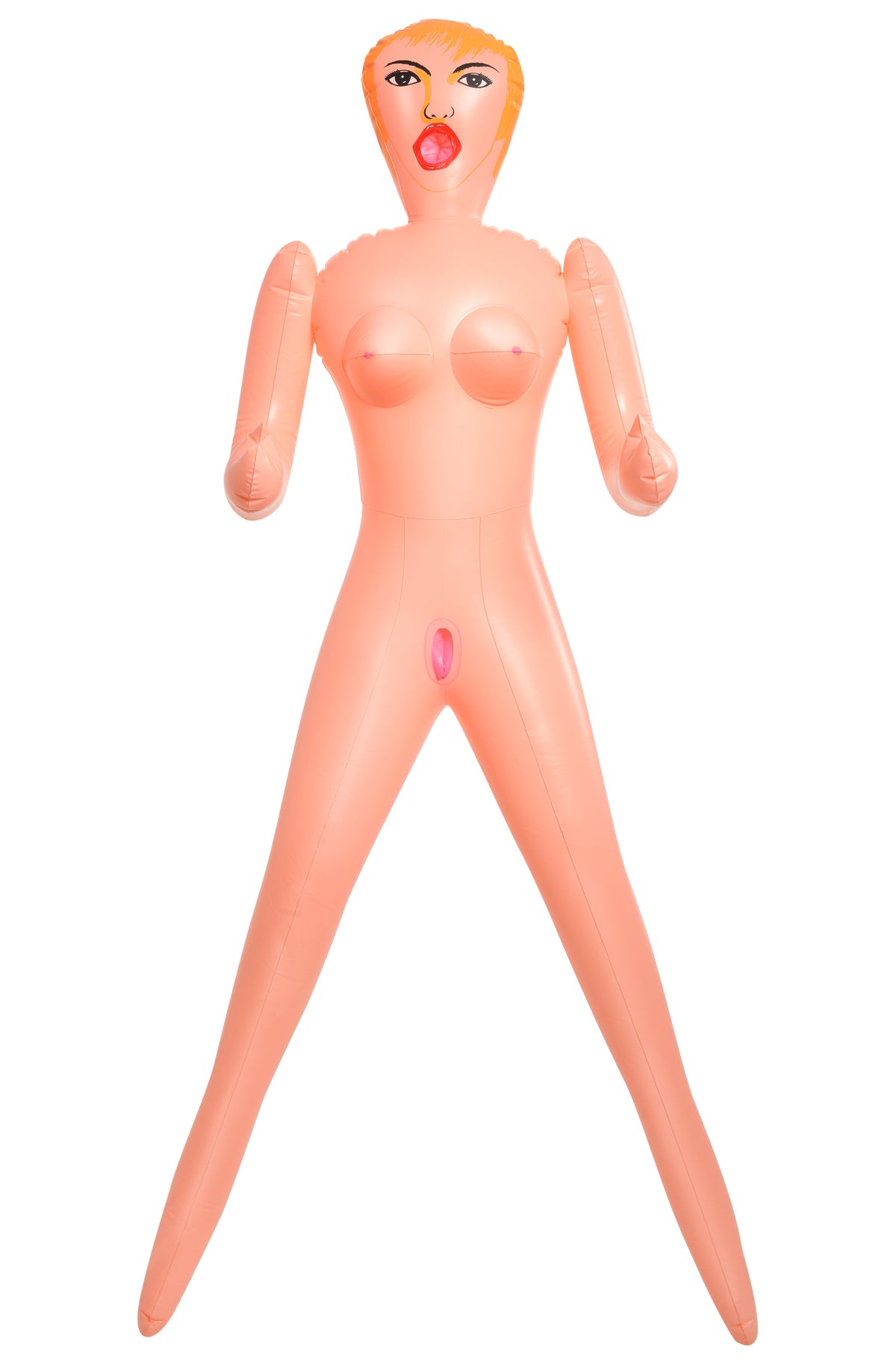 Becky the Beginner Babe Inflatable Love Doll in a standing pose with three love holes.