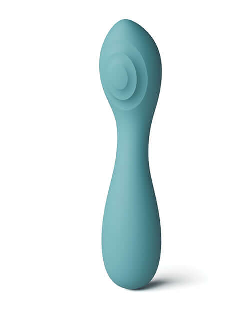 X & Os Cherish Silicone Rechargeable Vibe Teal, a sleek teal vibrator made from premium silicone.