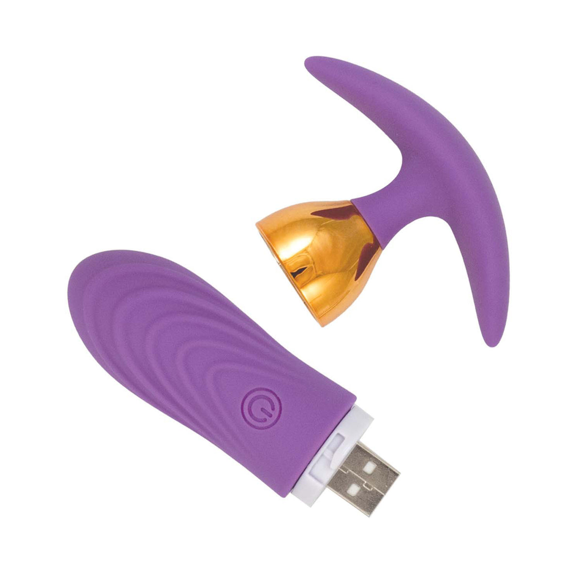 The Beat Magic Power Vibrating Anal Plug Purple remote-controlled toy with USB charging and ergonomic design.