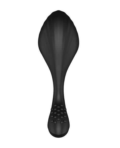 Nexus Bendz Vibrating Butt Plug Large Black featuring a sleek design and textured base for enhanced pleasure.