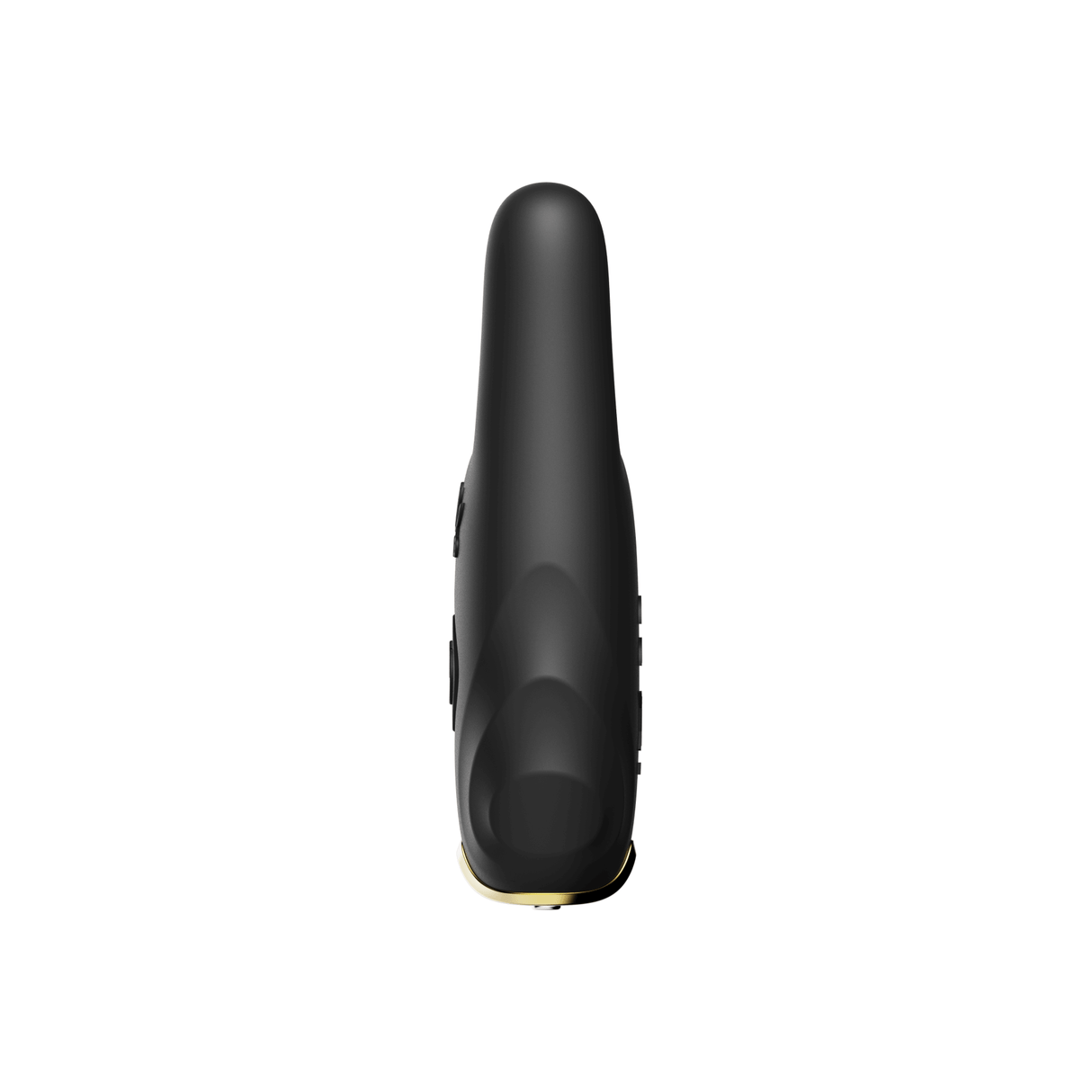 ZALO Nave Vibrating Nipple Clamps in Obsidian Black with EasyClamp technology and dual vibrating motors, top view.