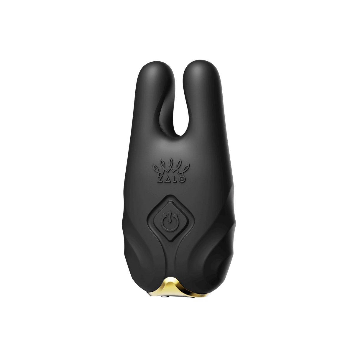 ZALO Nave Vibrating Nipple Clamps Obsidian Black with EasyClamp technology and dual motors for enhanced nipple stimulation.