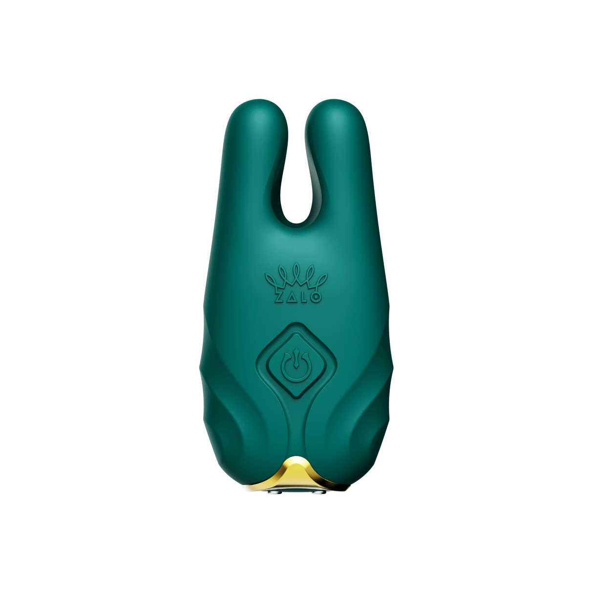 ZALO Nave Vibrating Nipple Clamps in Turquoise Green with EasyClamp technology and cat ear-like tips for nipple stimulation
