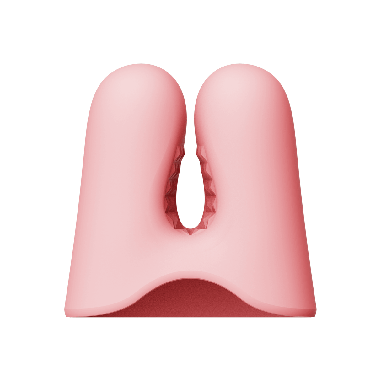 ZALO Nave Vibrating Nipple Clamps Coral Pink with EasyClamp technology featuring powerful dual motors for enhanced nipple play.