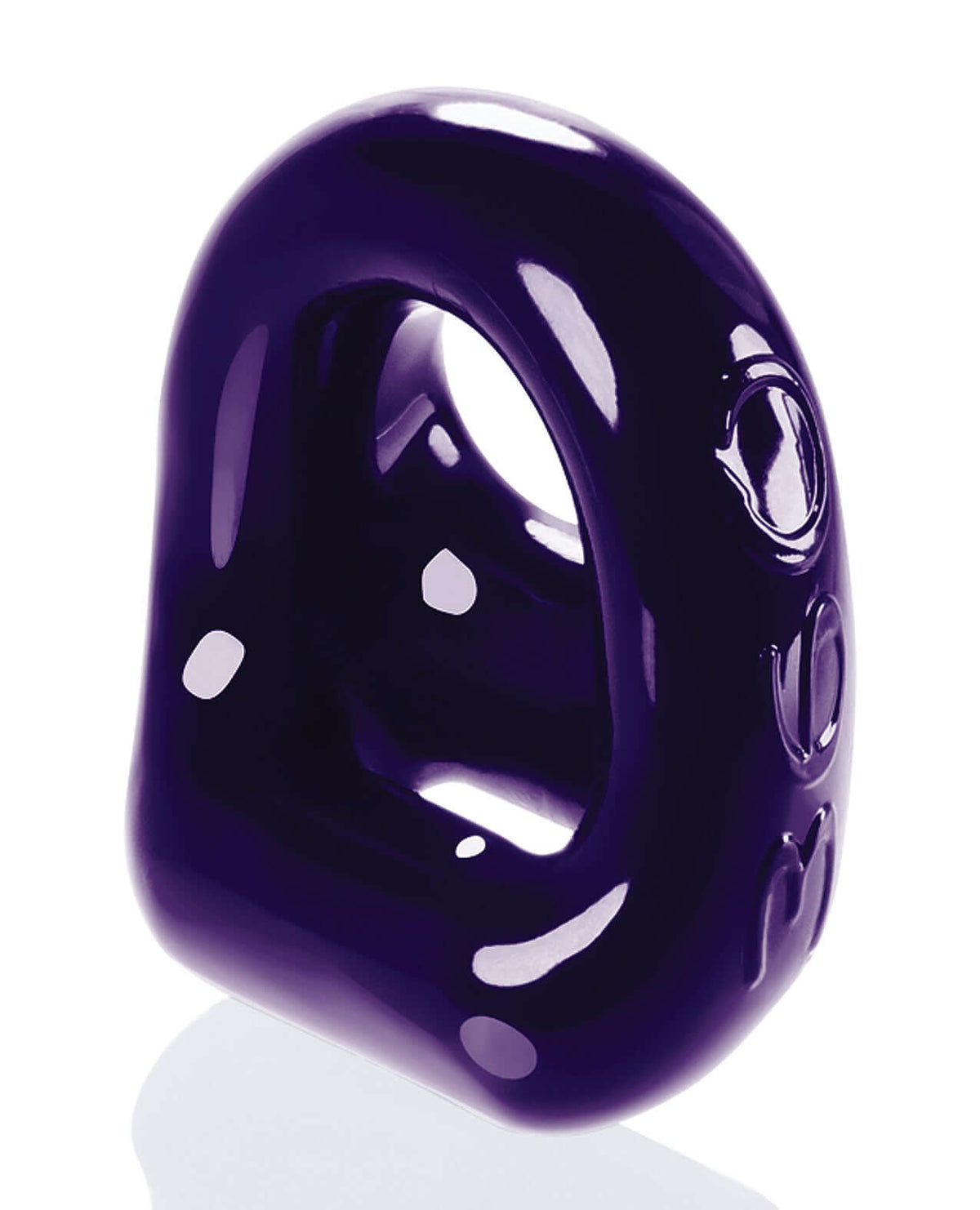Oxballs 360 Cock Ring & Ballsling Eggplant in deep purple color, designed for comfort and support.