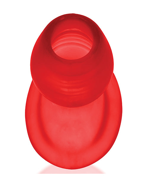 Oxballs Glowhole 2 Hollow LED Buttplug Large Red Morph showcasing its unique design and vibrant red color.