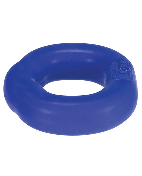 Hunkyjunk Fit Ergo Silicone Cock Ring Cobalt in blue, designed for comfort and firmness during wear.
