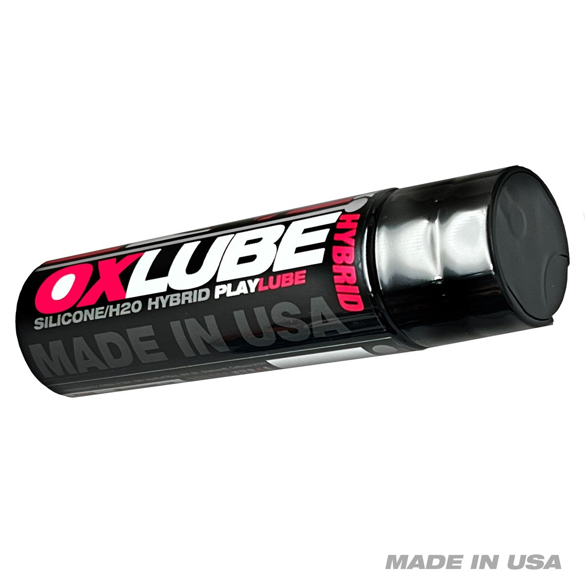 Oxballs Hybrid Lube Water Silicone Blend 8.5 Oz bottle showing silicone and water-based lubricant.