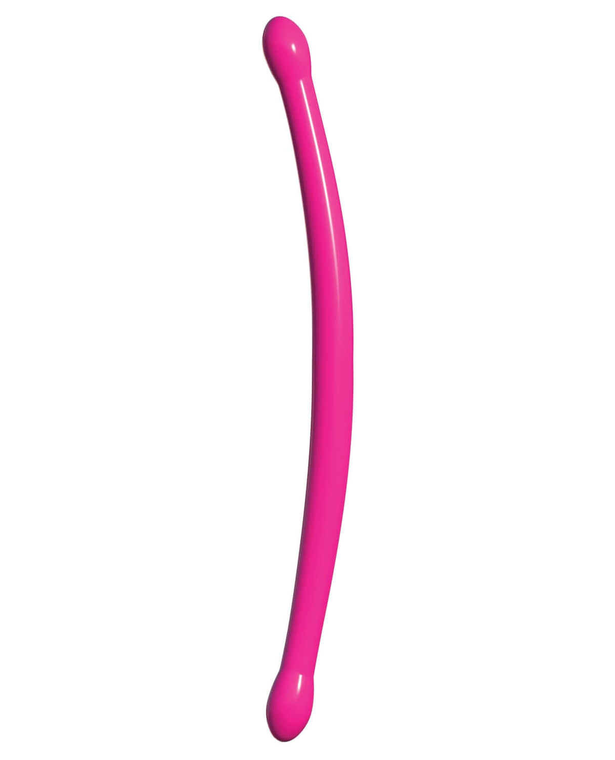 Classix 17.25 Inch Double Whammy Double Dong Pink - double-ended dildo for shared and solo pleasure.