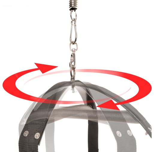 Fetish Fantasy Spinning Fantasy Swing Black 360-degree rotation mechanism for effortless couple positions.