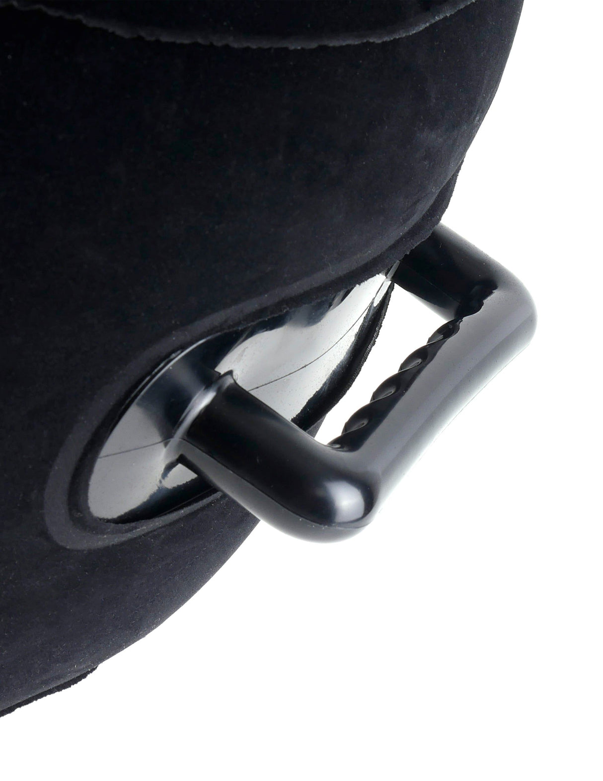 Fetish Fantasy Inflatable Hot Seat Vibrating Dildo air-seal valve and grip handle for hands-free enjoyment.