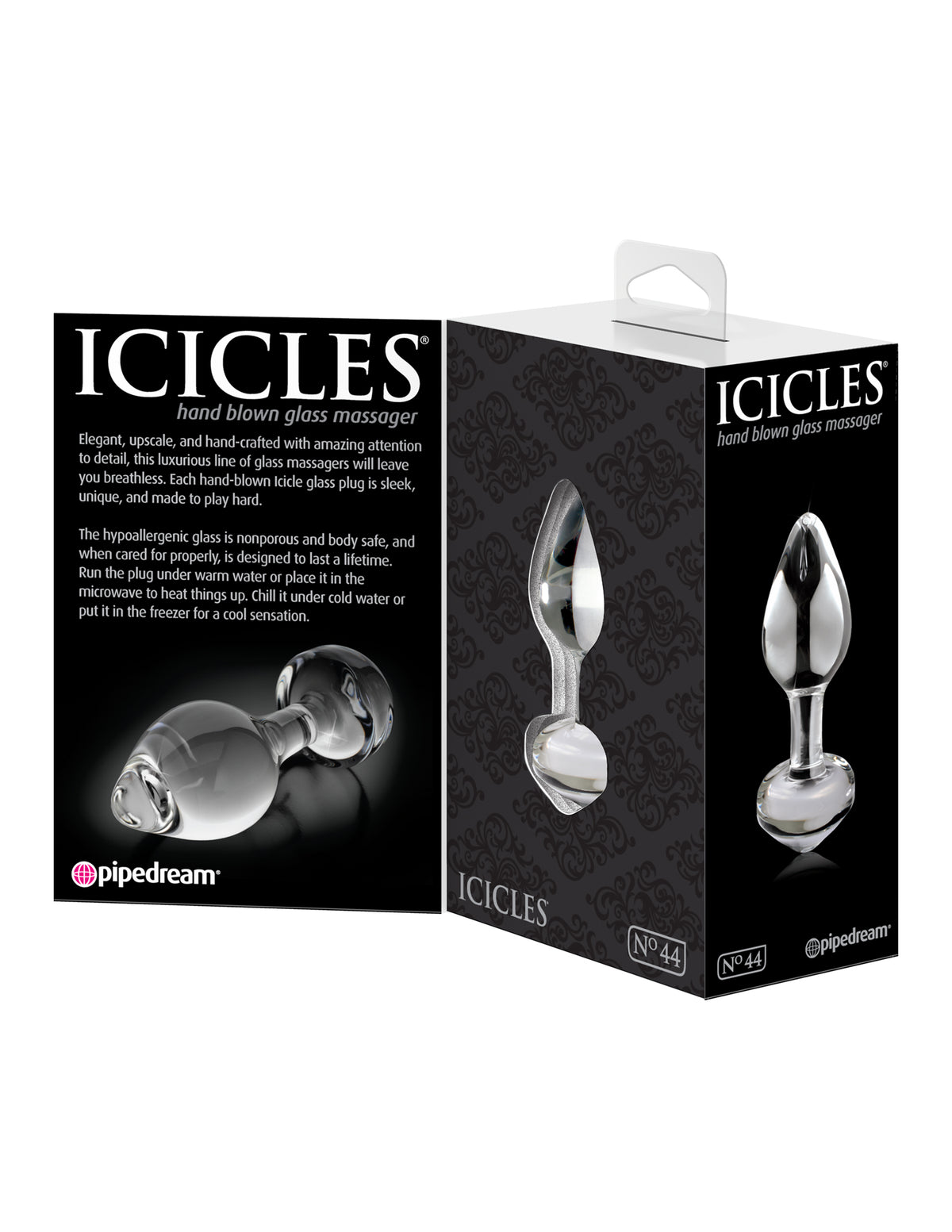 Icicles No 44 Glass Anal Plug Clear - Image 5