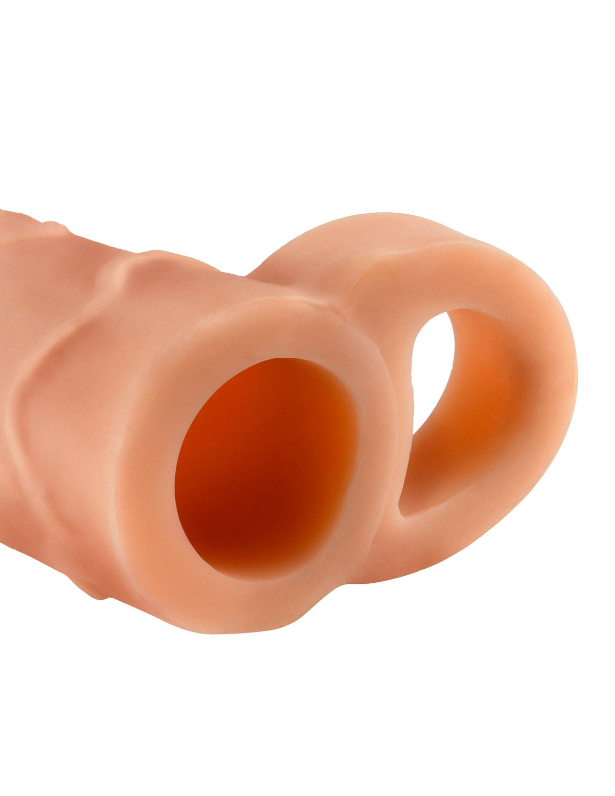Fantasy X-Tensions Perfect 1 inch Extension Ball Strap Beige close-up view showcasing its lifelike design.