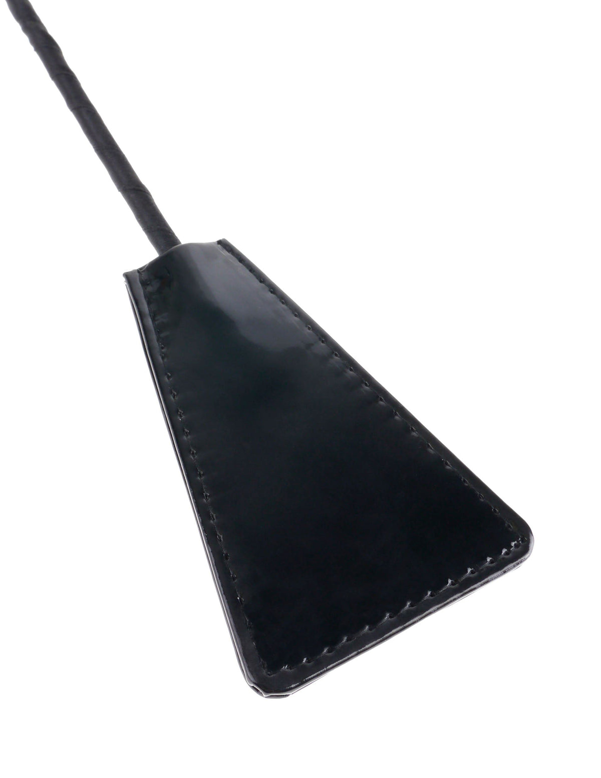 Fetish Fantasy Limited Edition Feather Crop Black featuring a sleek black impact tip for playful power exchange.