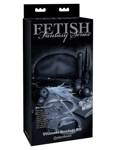 Fetish Fantasy Limited Edition Ultimate Bondage Kit packaging featuring essential fetish items for couples.
