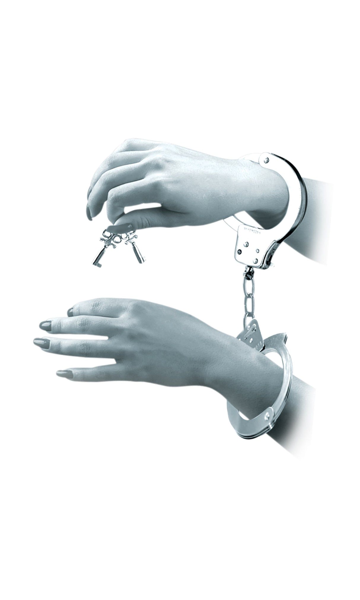 Fetish Fantasy Limited Edition Lovers Fantasy Kit handcuffs with keys, perfect for adventurous couples.