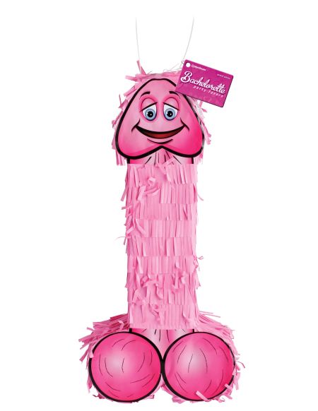 Bachelorette Party Favors Pecker Pinata 18 Inch Pink, a fun and festive pink pinata for bachelorette celebrations.