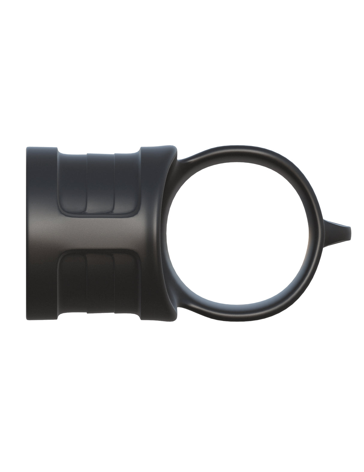 Fantasy C-Ringz Mr Big Cock Ring & Ball Stretcher Black provides enhanced size and support for men's pleasure.