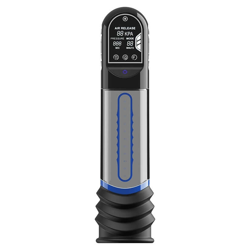 Peak Performa ISP 90 Infrared Red Light Therapy Pump Blue front view displaying digital pressure control.