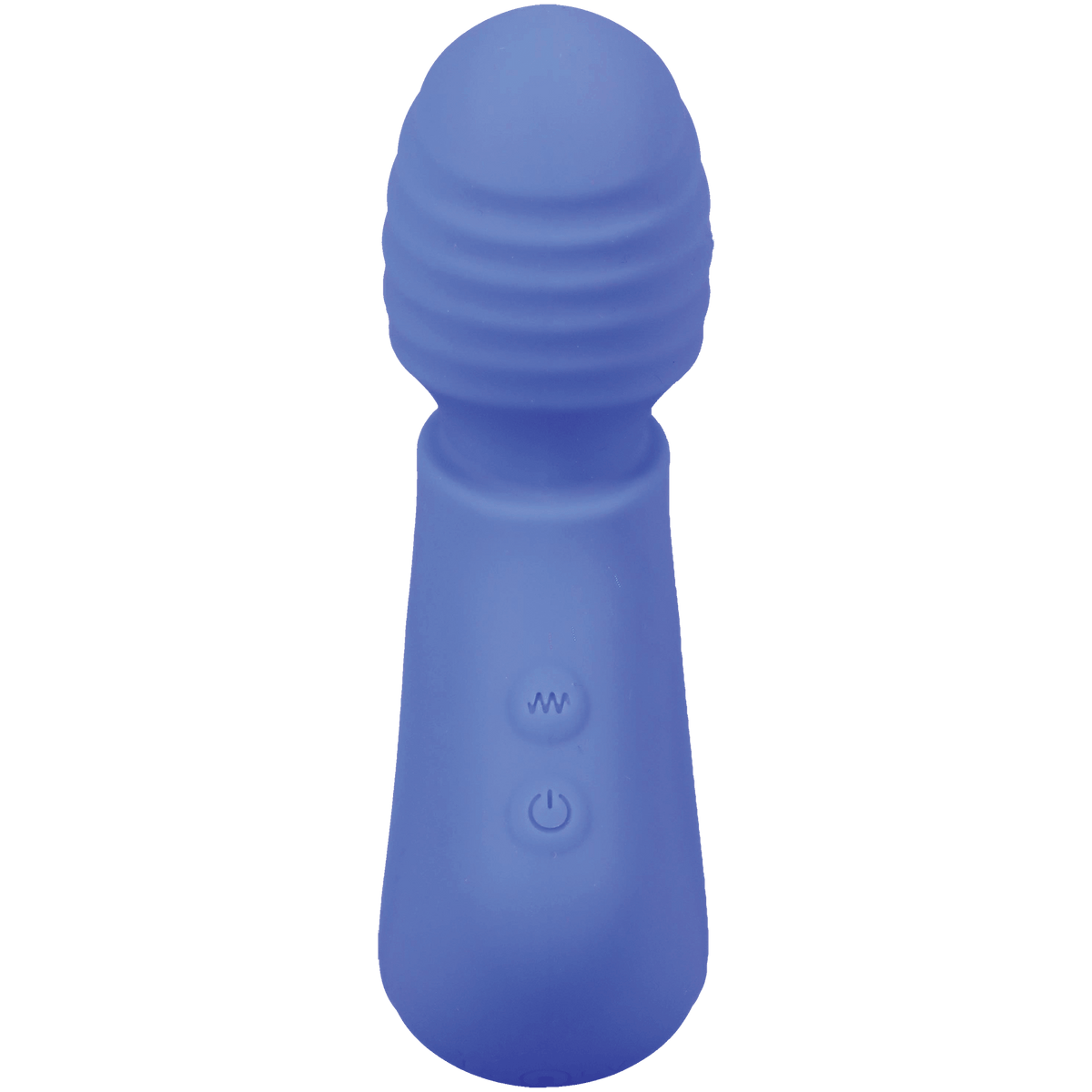 Mood Play Mini Power Wand Blue in a streamlined design for effortless stimulation and travel convenience.