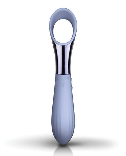 Niya 3 Cornflower Precision Point Finger Vibrator in elegant cornflower-blue design for intuitive stimulation.