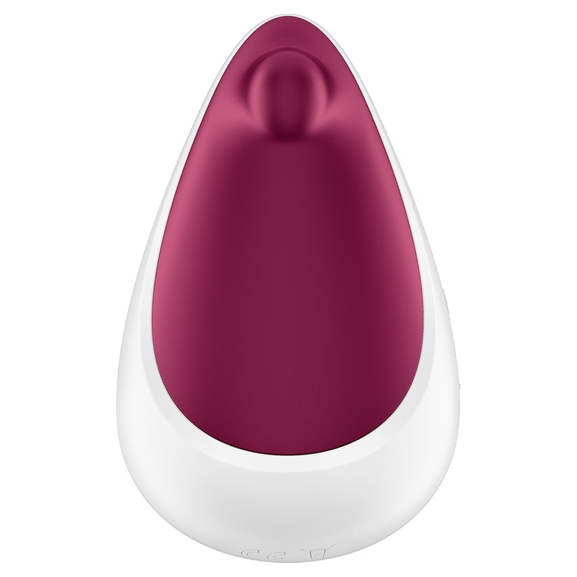Satisfyer Spot On 3 Vibrator Berry top view with rich berry finish and ergonomic shape for targeted sensation.