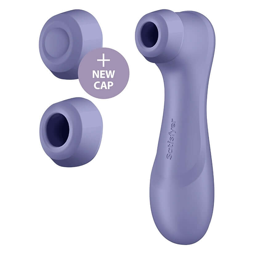 Satisfyer Pro 2 Generation 3 Air Pulse Vibrator Lilac with new caps and ergonomic design.