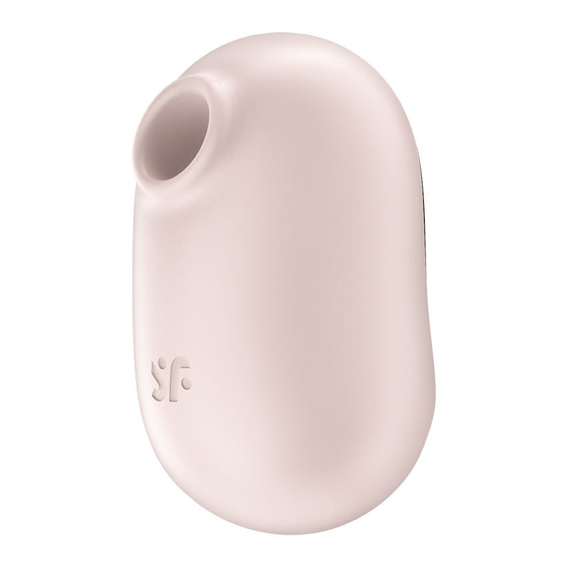 Satisfyer Pro To Go 2 Air Pulse Clitoral Vibrator Beige, compact design with air pulse stimulation.