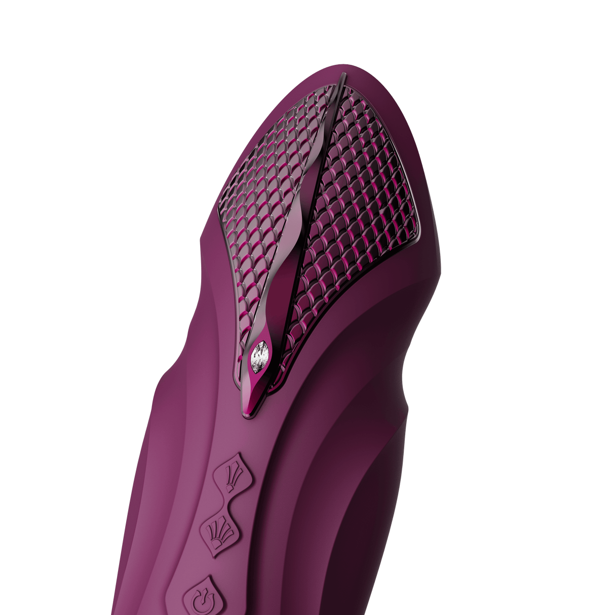 Velvet purple ZALO Sesh Compact Sex Machine with PowerThrust technology and textured design for a satisfying experience.