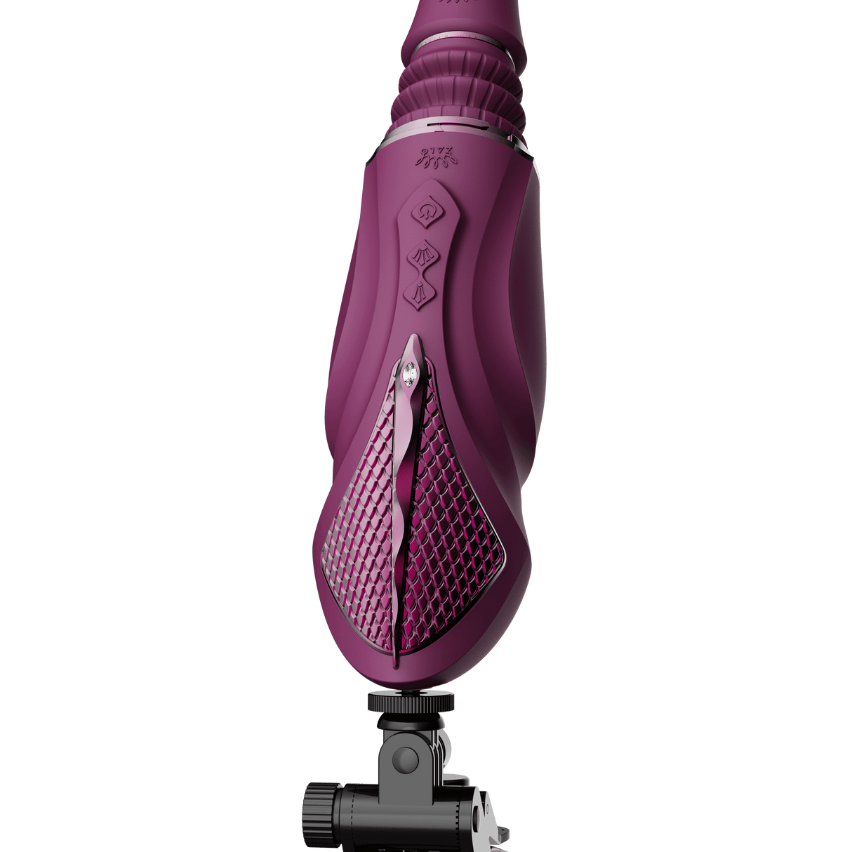 ZALO Sesh Compact Sex Machine in Velvet Purple featuring PowerThrust technology and telescopic design.