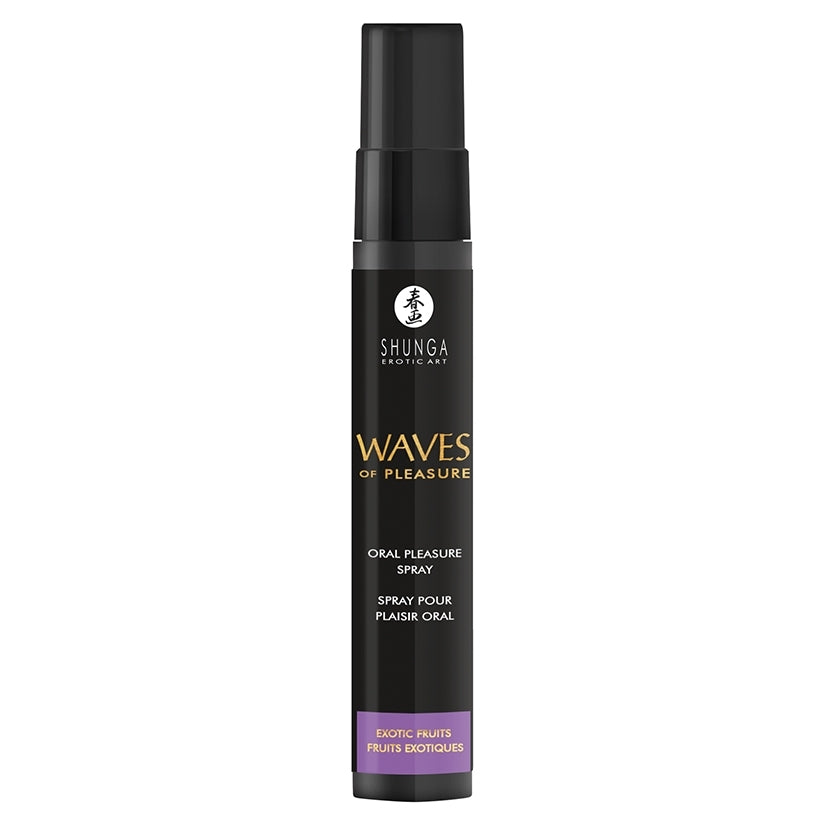 Shunga Waves Of Pleasure Oral Pleasure Spray Exotic Fruits for enhancing intimate moments with tropical flavor.