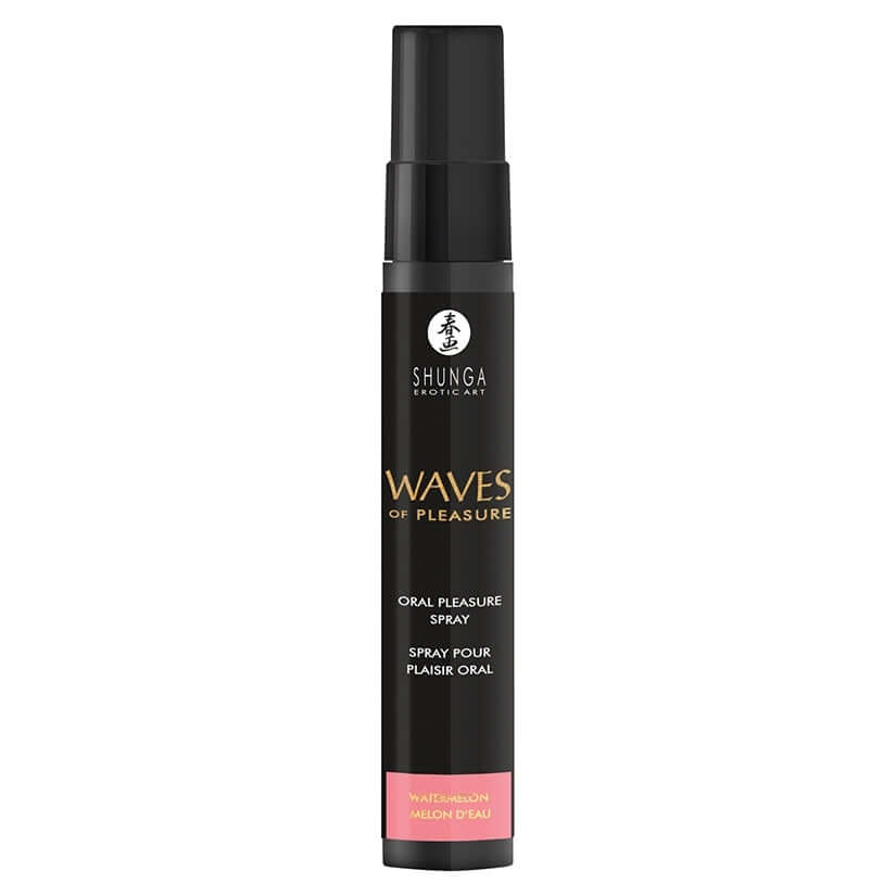 Shunga Waves Of Pleasure Oral Pleasure Spray Watermelon bottle for a refreshing intimate experience.