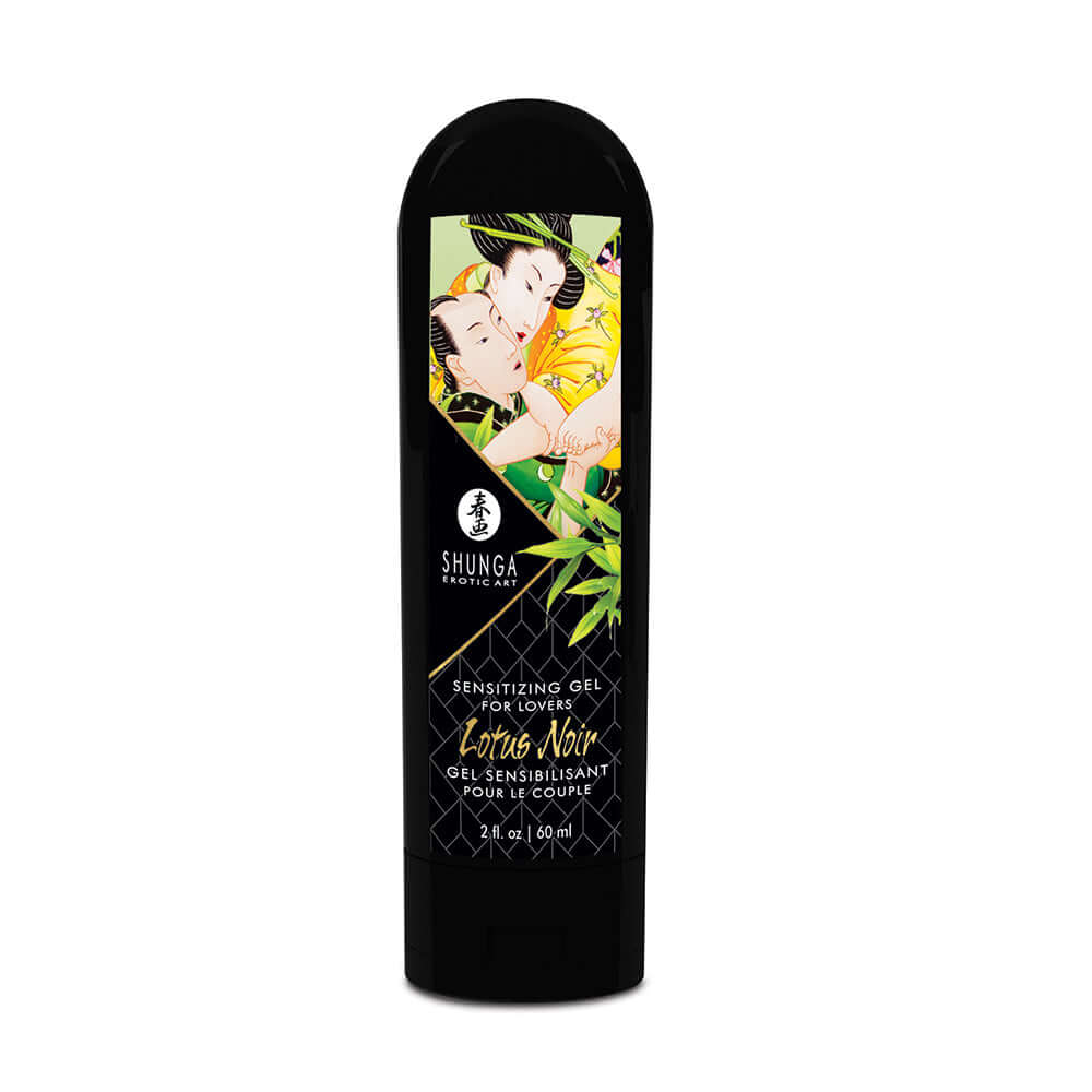 Shunga Garden Of Edo Organic Collection - Sensitizing Gel for Lovers, Lotus Noir, 2 oz tube.