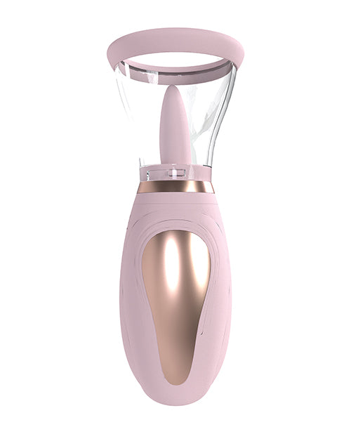 Shots Pumped Enhance Vulva and Breast Pump Pink suction device for breast and vulva enhancement.
