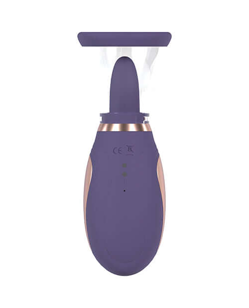 Shots Pumped Enhance Vulva & Breast Pump Purple, a rechargeable two-in-one vacuum suction device for sensitive areas.